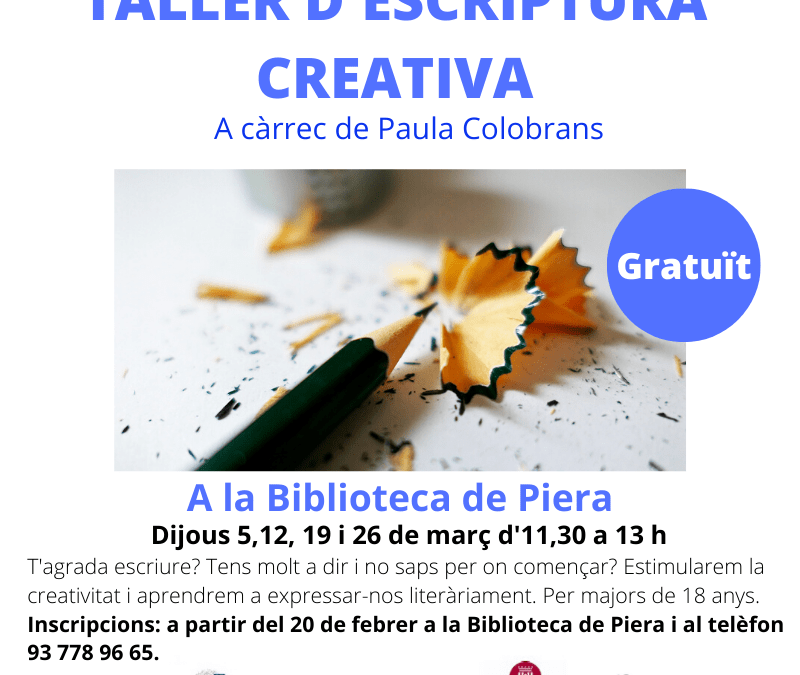 TALLER DE ESCRITURA CREATIVA