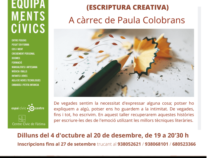 Taller dels Records, escriptura creativa a Igualada